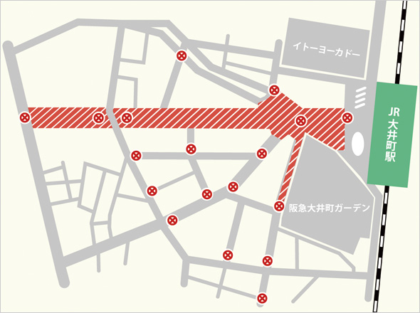 2015年大井どんたく夏祭り 交通規制
